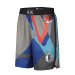 Brooklyn Nets NBA Shorts Nike 2023-24 City Edition Schwarz Swingman - Herren